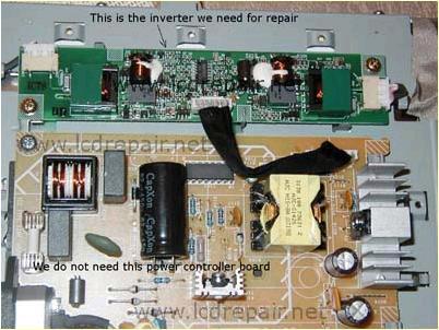 INVERTER PCB WE NEED FOR REPAIRS TO BLANK LCD MONITOR